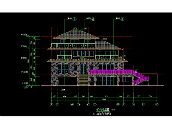 新建別墅建筑設(shè)計(jì)出圖