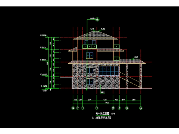 新建別墅建筑設計出圖